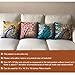 Decorative Throw Pillow Case Oil Painting Square Home Decorative Cushion Cover Garden Art Print Pillow Covers for 18 X 18 Inches Pillow Inserts, 4Pack Multicolor Trees Flowers Design