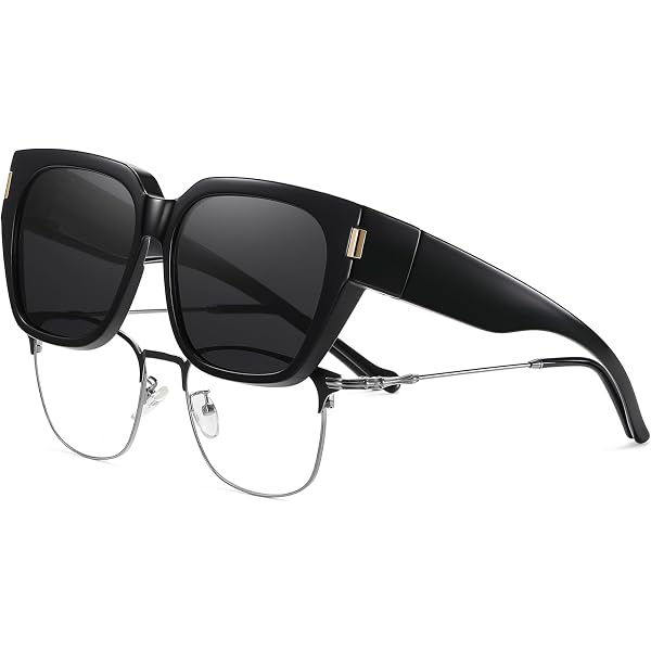 SHINU Polarized Photochromic Sunglasses - Night Vision, Blue Light Blocking, Anti-Glare (Grey) - View #8