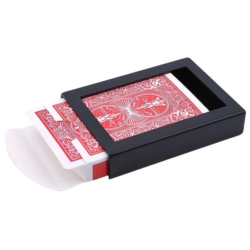 ZQION Magic Poker Disappearing Box Close Up Magic Trick Fun Poker Vanishing Case Amazing Playing Card Magic Gimmicks