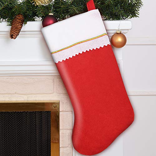 3 Blulu+Christmas+Stockings+Fireplace+Decoration