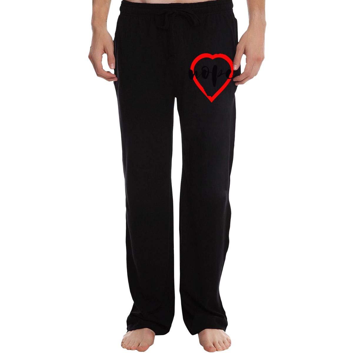 Anti Love Mens Sweatpants Extra Long CottonSleep Pants for Mans Casual Men