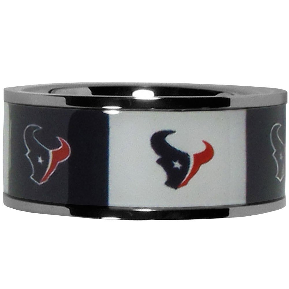 NFL Womens Steel Inlaid Ring Size 10
