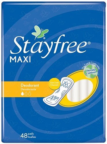 Stayfree ctnn Dry deodrnt Maxi 48ct (380040906006)