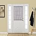 Best Dreamcity Linen Look Sheer Curtain for French Door, Rod Pocket, Bonus Tieback, Single Panel, 52
