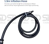 SDTOOLS 1 PVC Flexible Plug Drain Test Air Bag Stopper Schrader Valve 110mm view 5