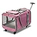 Bonnlo Cat Puppy Pet Wheels Rolling Carrier Stroller - 20