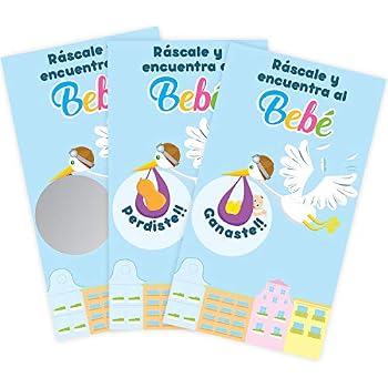Amazon.com: Baby Shower Scratch off Game in Spanish ...