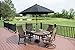 US Weight Durable Fillable Umbrella Base Designed to be Used with a Patio Table (Topaz)