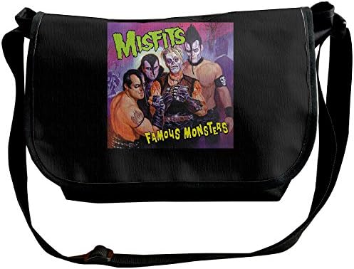 Hiking Outdoor Misfits Famous Monsters Wide Diagonal Shoulder Bag.