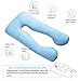 Meiz Pregnancy Pillow U Shaped, Pregnancy Body Pillow for Pregnant Women with Pregnancy Pillow Cotton Cover, Blue & Pink