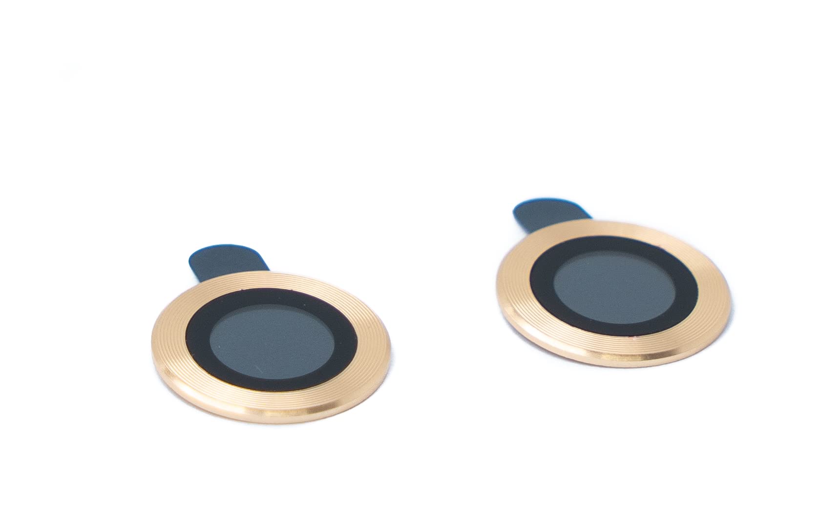 System-S Camera Protective Lens Cover for iPhone 11 Glass Metal Yellow