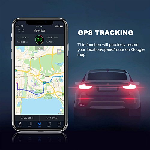 Car Dash Cam with WiFi, Conbrov DC80 1.5" HD 1080P Car Dashboard Camera Recorder with GPS, G-sensor, Motion Detection, Parking Monitoring and WDR, SD Card Not Included