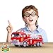 Amazing Fire Engine Truck Kids Toy: Bump & Go Rescue Car - Fire Truck Toys With Realistic Siren Sounds & Extending Ladder-Unique Gift Toys For 3 Year Old Boys & Girls