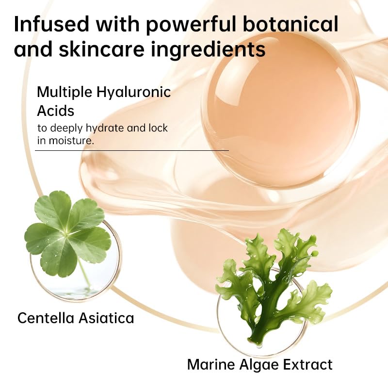 CATKIN Cushion Makeup Foundation, Lightweight and Durable Formula, Anti-Aging, Natural Effect, 7 in 1 Herbal Extracts, Transparent Satin Finish, Refills Included, 13g*2