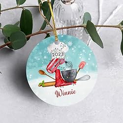 Personalized Baker Ornament Gift for Christmas 2025
