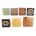 Set of 7 (Seven) Pyramid Chakra Set - Engraved Pyramid Shaped Chakra Stone - Reiki - Metaphysical - Crafting with Rock Paradise Exclusive Certificate of Authenticity (AM4B2)