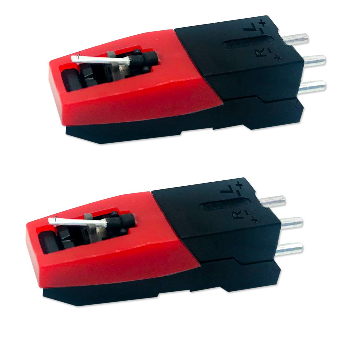 2 Pack Universal Record Player Cartridge, Replacement Vinyl Turntable Cartridge with Needle Stylus for Vintage LP for Record Player Phono Phonograph