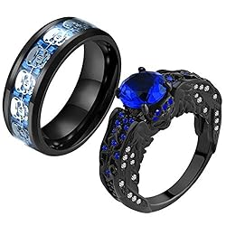 Ringskull 2 Skull Rings His and Hers Couple Rings
