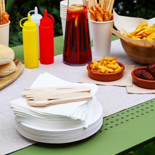 Table Child x 150, 22 cm, Environmentally Friendly Paper Plates for Birthday, Environmentally Friendly, Recyclable, Disposable Tableware, Biodegradable Party Accessories, Home Compostable, Made in the EU
