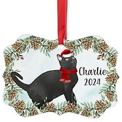 Young Bombay Cat Christmas Ornament 2024