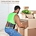 Back Brace Support Belt - Copper Infused - Breathable Mesh & Dual Adjustable Straps - Anti Microbial - Helps Lumbar Pain, Back Pain, Lower Back Support (L/XL Navel: 37