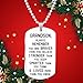 Elegant Chef Grandson Inspirational Jewelry Necklace Gift- Always Remember You are Braver Than You Believe