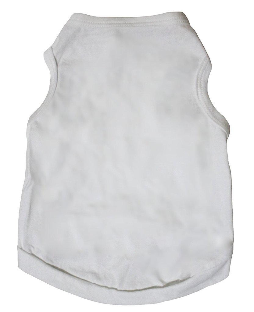 Petitebelle Plain Single Color Puppy Dog Shirt (White, Small)