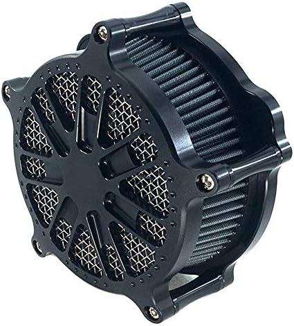 Air Filter Venturi Cleaner Motorcycle Intake System Cnc Kit Black Matte Grill for Harley Dyna 2000-2017 Softail 2000-2015 Touring 2000-2007 Fitment - B (Gray)
