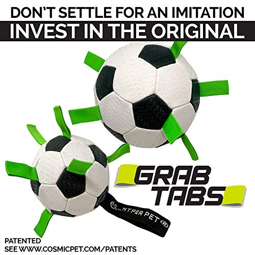 The Original Quality Hyper Pet Grab Tabs Dog Soccer Ball & Dog Football