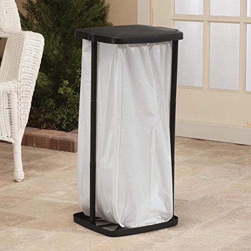 Trenton Gifts Portable Expandable Trash Bag Holder Black Pricepulse