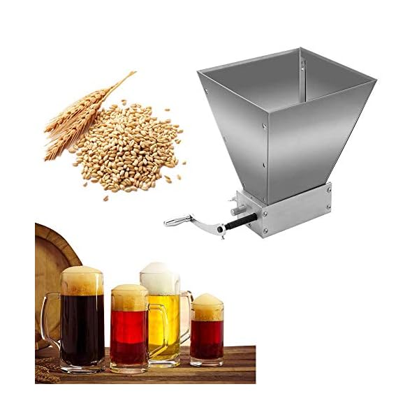 HYCy Vollkornmuuml;hle Grinder Kuuml;chenmaschinen Super Groszlig;e Manuelle Pulver-Maschine Edelstahl Malt Corn… – Bild 4