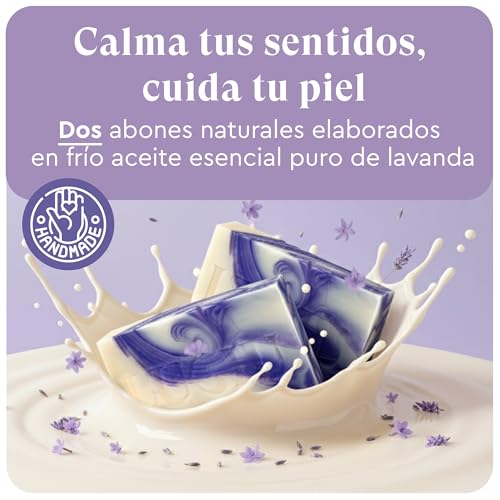 lubiu Lavender Soap - 2x100g - Hand, Body and Face Soap - Artisanal Soaps - Natural Lavender Soap