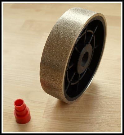 6" Grit 220 Electroplated Plastic Body Hard Lapidary Diamond Cabbing Grinding Sanding Wheel