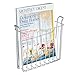 iDesign Classico Wall Mount Newspaper and Magazine Rack for Bathroom - Silver