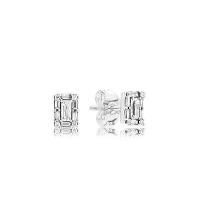 PANDORA Luminous Ice Rose Earrings - 287567CZ Authentic Pandora Sterling Silver Rose™ Luminous Ice Stud CZ Earrings  287567CZ | eBay