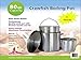 Professional Grade 80 Quart All Purpose Boiling Pot with Basket (3pc) plus a Bonus 12 Quart Stock Pot (2pc) .