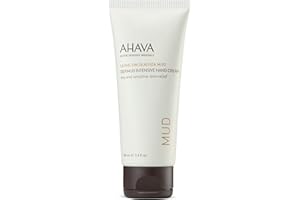 AHAVA Dermud Intensive Hand Cream - Intensely Hydrates, Soothes, Relieves Dry & Sensitive Hands, Enriched by Dermud Mud Complex, Osmoter, Aloe Vera Leaf, Jojoba Seed Oil, Zinc & Allantoin, 3.4 Fl.Oz