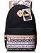 Leaper Canvas Laptop Backpack Bags Travel Bag Laptop Bag Black+Deer