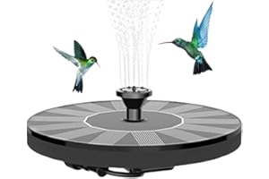 Solar Water Fountain Pump - Solar Bird Bath Floating Fountain - Pool Floating Water Pump,for Outdoor Garden Patio Porch Backy