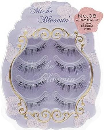 Amazon ミッシュ ブルーミン No 08 ガーリースウィート4ペア サイバードライブ つけまつげ 通販