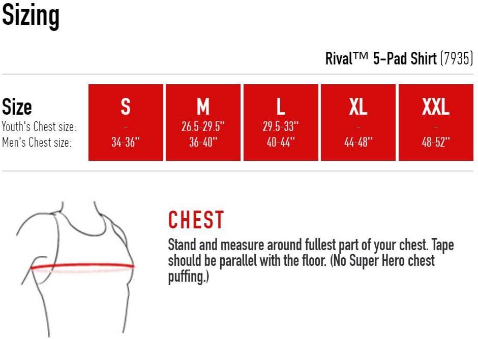 McDavid MD7935 Rival Intg Shirt Football Protective Gear : Sports & Outdoors