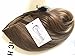 DevaLook Hair Extensions 24 Inches No Front Parting Half Head Wig Long Straight Light Brown Blonde Ombre Clip in Wig (Straight- Light brown to sandy blonde)