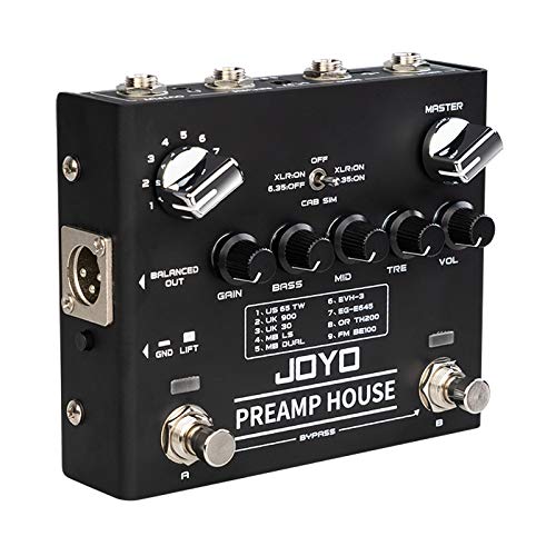 Joyo r15 preamp house pedal multiefecto, 18 tonos y 9 amperios,