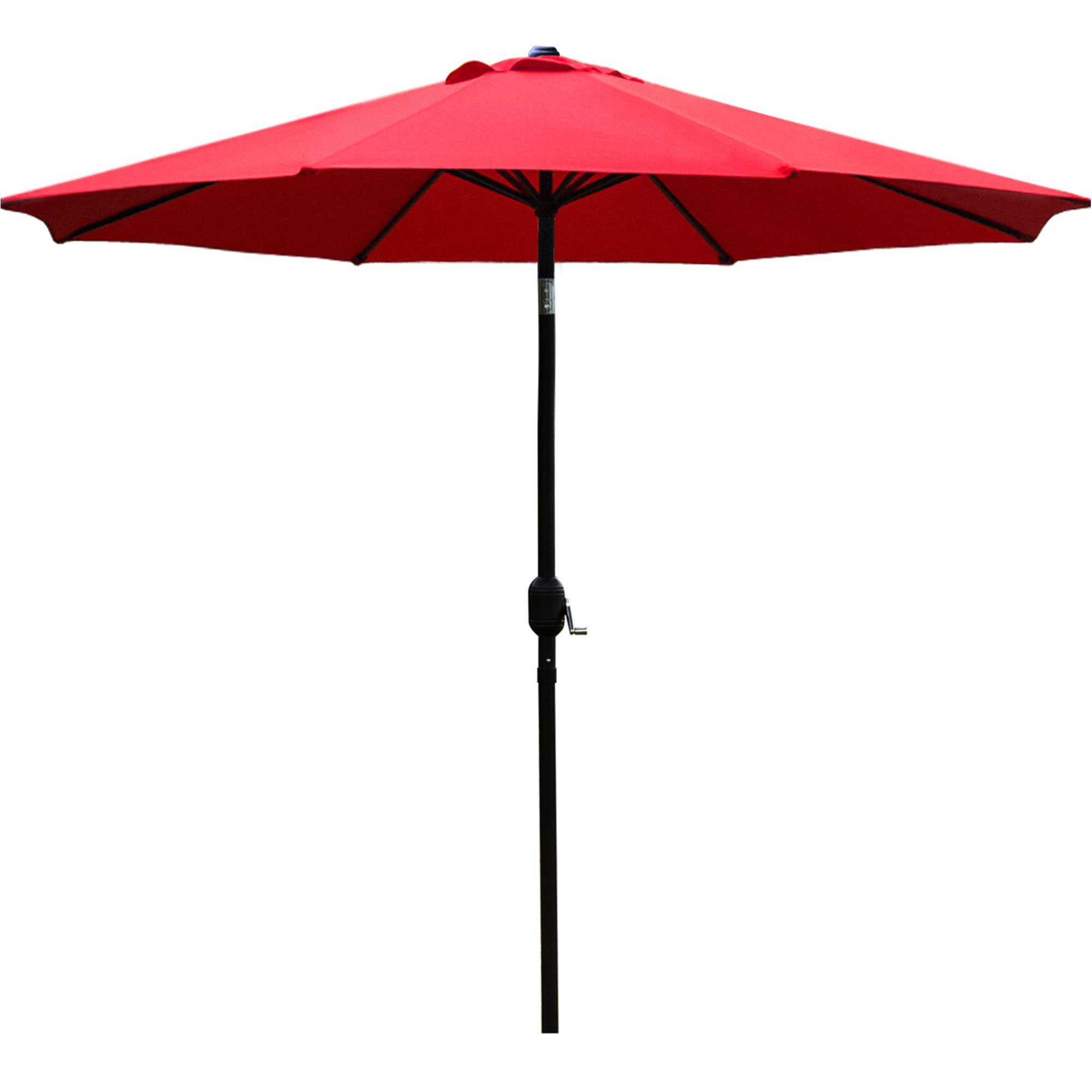 Photo 1 of **DAMAGED**
Sunnyglade 9' Patio Umbrella Outdoor Table Umbrella with 8 Sturdy Ribs (Red)
