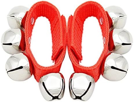 4 PCS Wrist Foot Bells,Musical Instruments Rhythm Toys For Bady Children