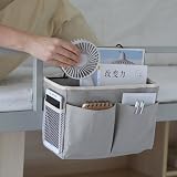 croselyu Bedside Hanging Storage Bag Pink Multifunctional Organizer 29x19x10.5 view 6