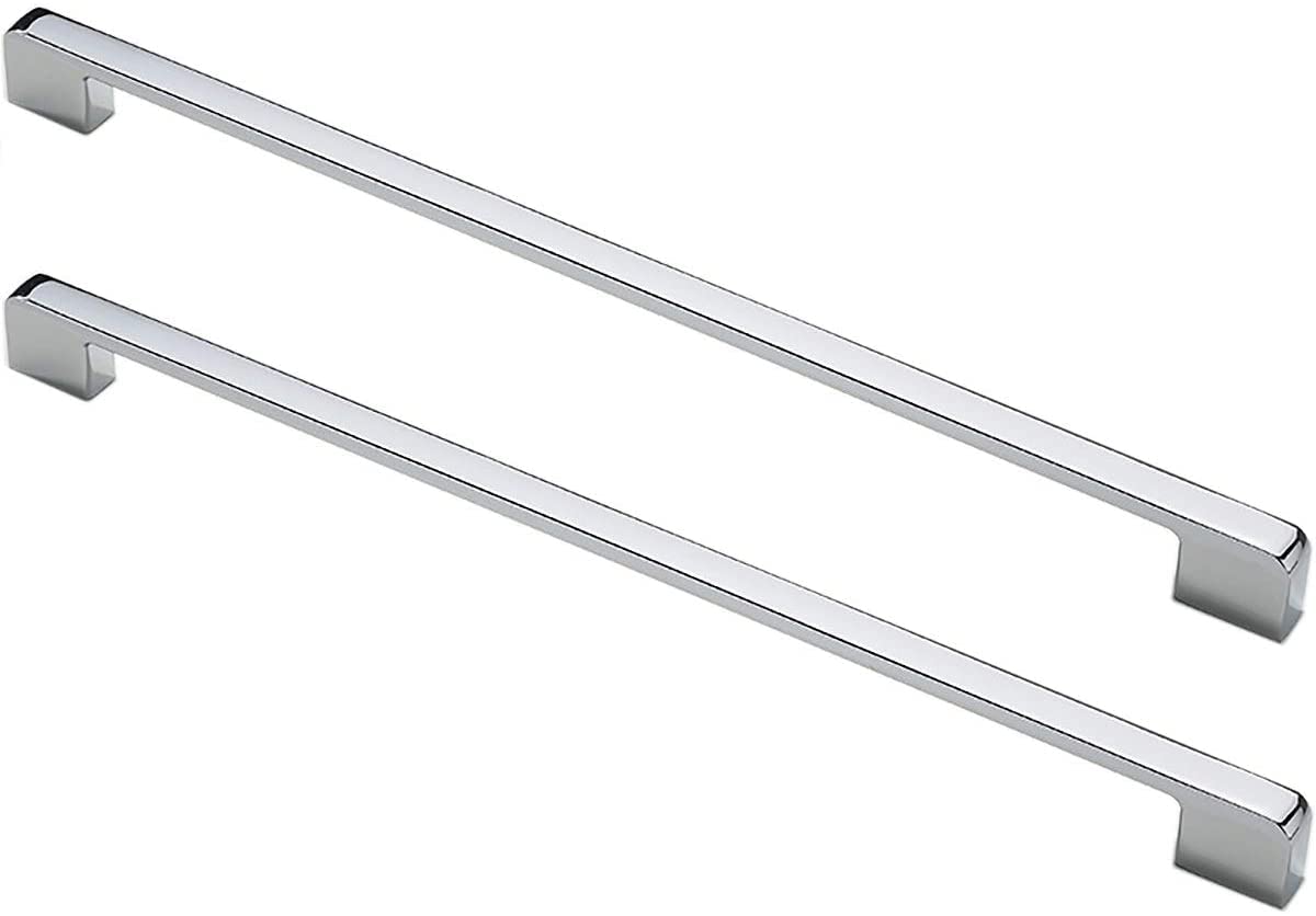 MACHSWON 5pcs Door Handles 320mm Hole Center Bright Chrome American Style Zinc Alloy Drawer Cupboard Wardrobe Door Handle Kitchen Hardware Cabinet Pulls — image 1