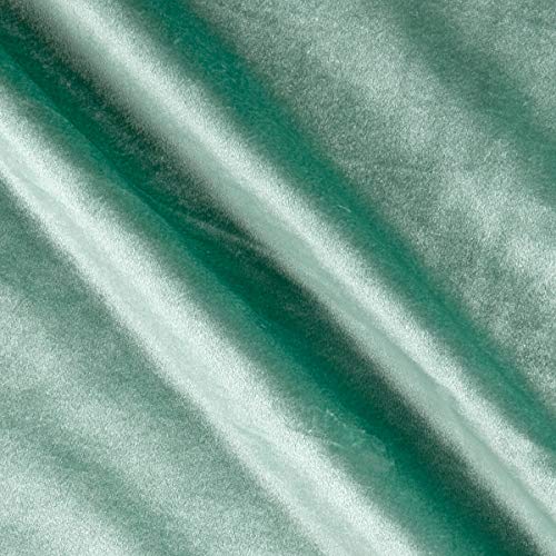 Ben Textiles Royal Velvet Aqua Fabric by The Yard