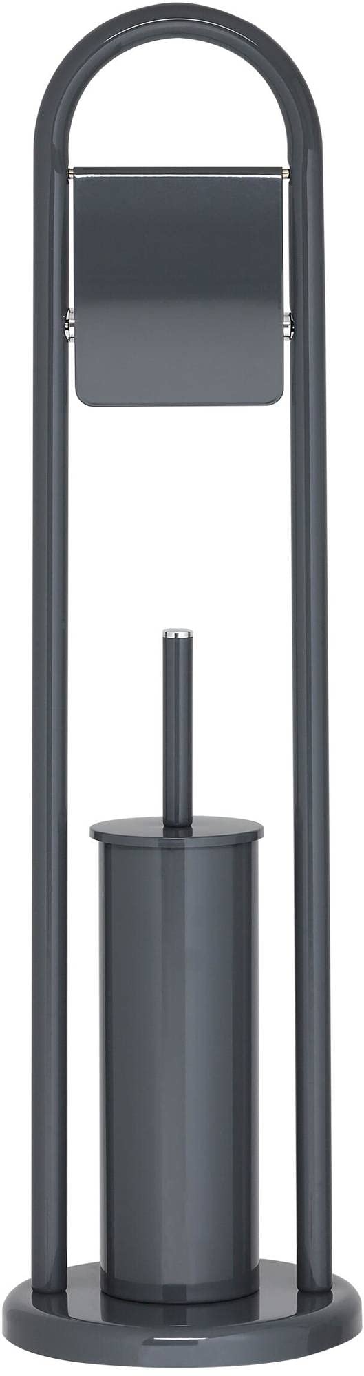 Sealskin Acero Toilet Butler, Metal, Grey, 19 x 70.5 x 19 cm