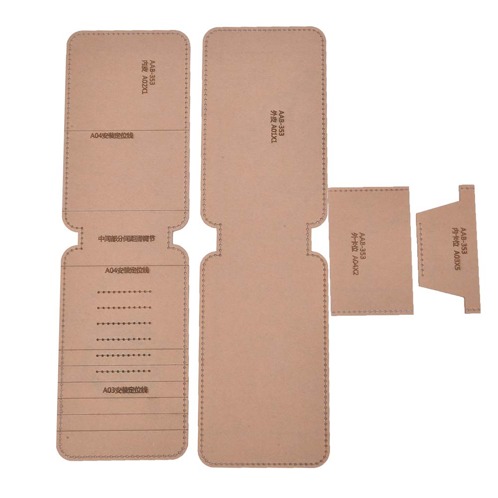 Acrylic Wallet Template Leather Craft DIY Tool Clear Acrylic Manual Mobile Phone Purse Template AAB-353 Office Supplies Office Supplies